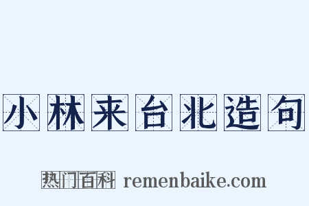 小林来台北造句是什么意思的图片